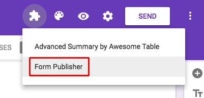 Form Publisher add-on