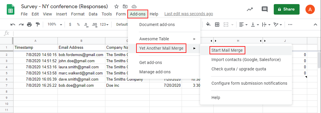 mail merge from excel to pdf form