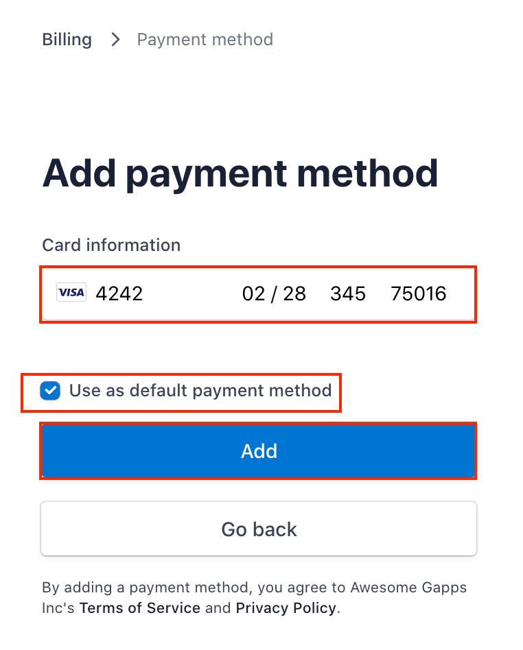 Update your payment information you paid by credit or