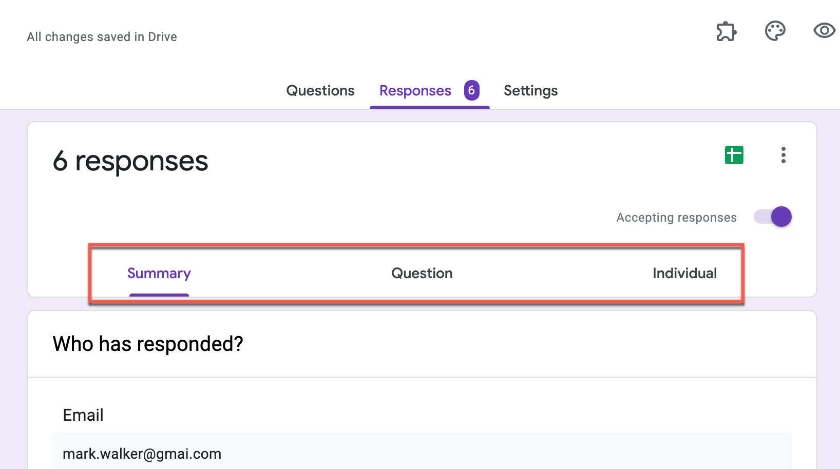 How to retrieve your Google Form responses Documentation Form